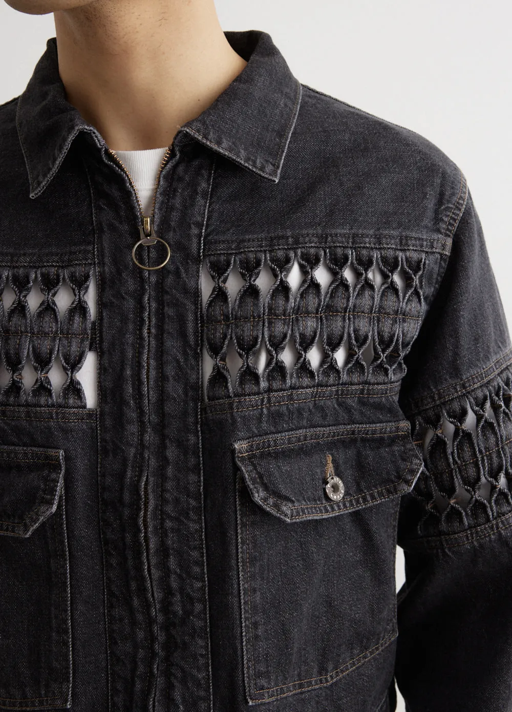 11.5oz Black Denim Gypsy Drizzler Jacket