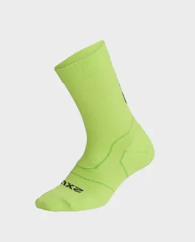 2XU Vectr Light Cushion Crew Socks - Volt/Black