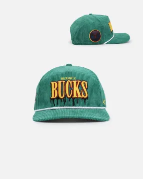 47 Brand Milwaukee Bucks Slasher 47 Hitch Snapback Kelly