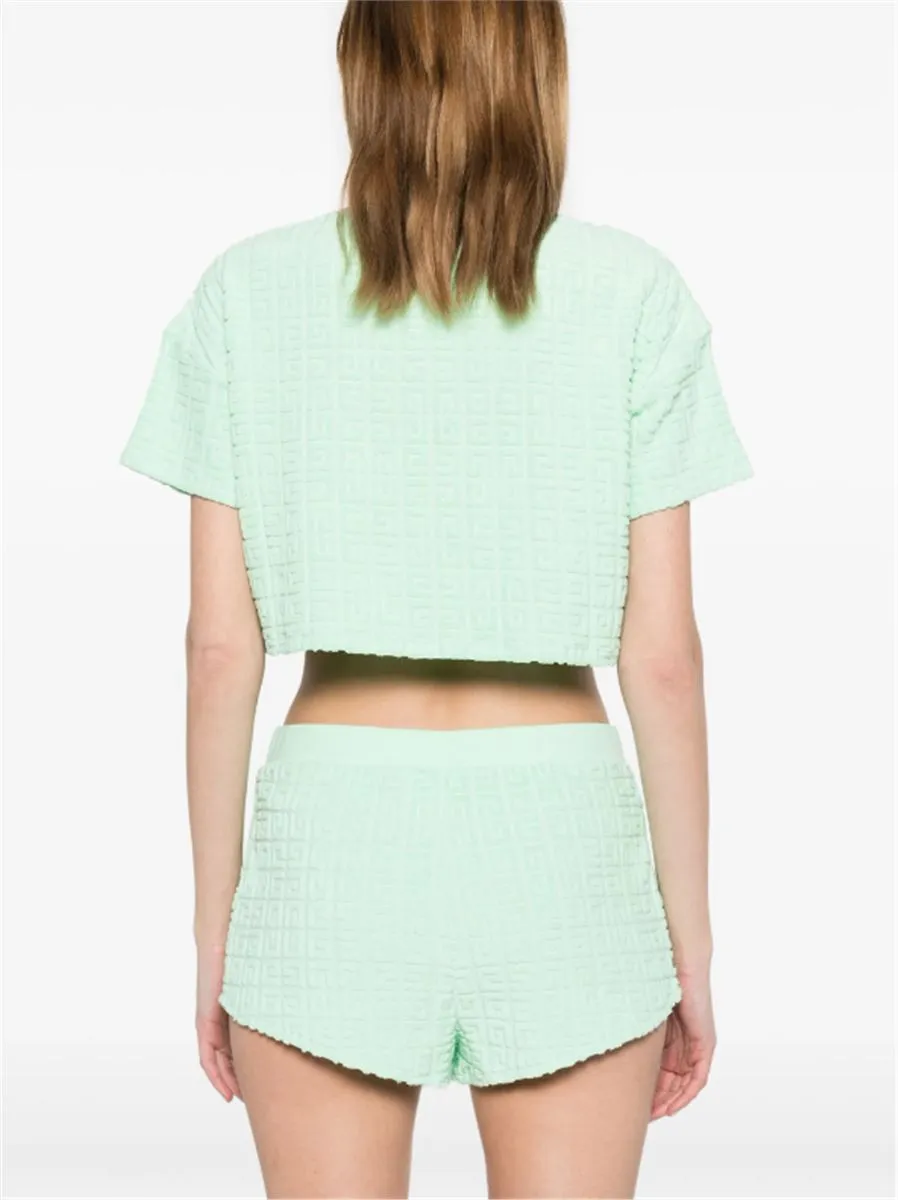 4G-MOTIF CROPPED T-SHIRT