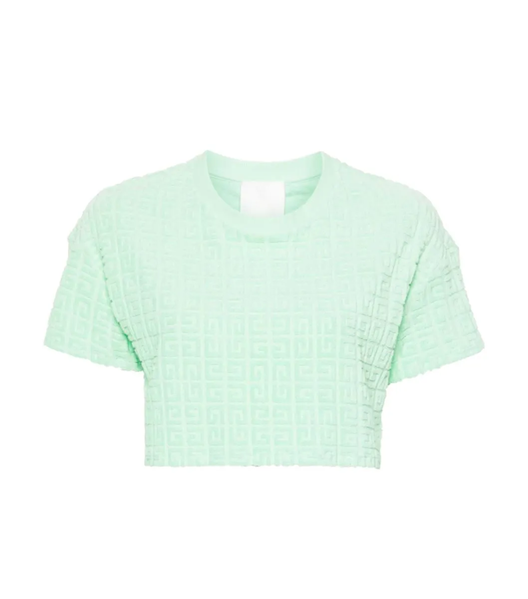 4G-MOTIF CROPPED T-SHIRT