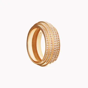 5-Tier Pave Diamond Band