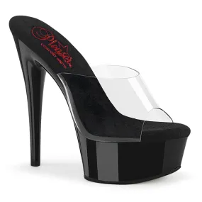 6 Inch Heel EXCITE-601 Clear Black