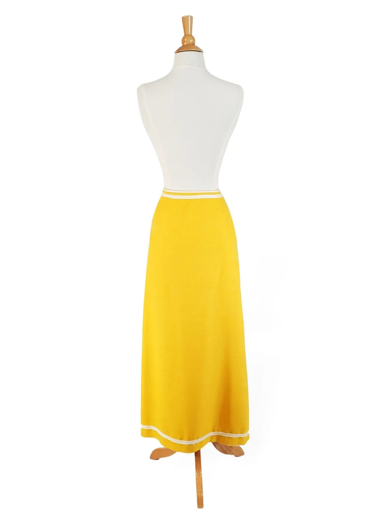 60s/70s Maxi Skirt in Yellow - sm