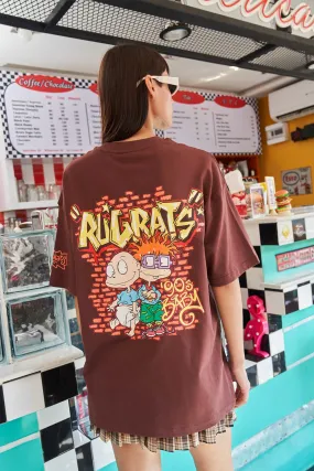 90's Brown Oversized T-Shirt