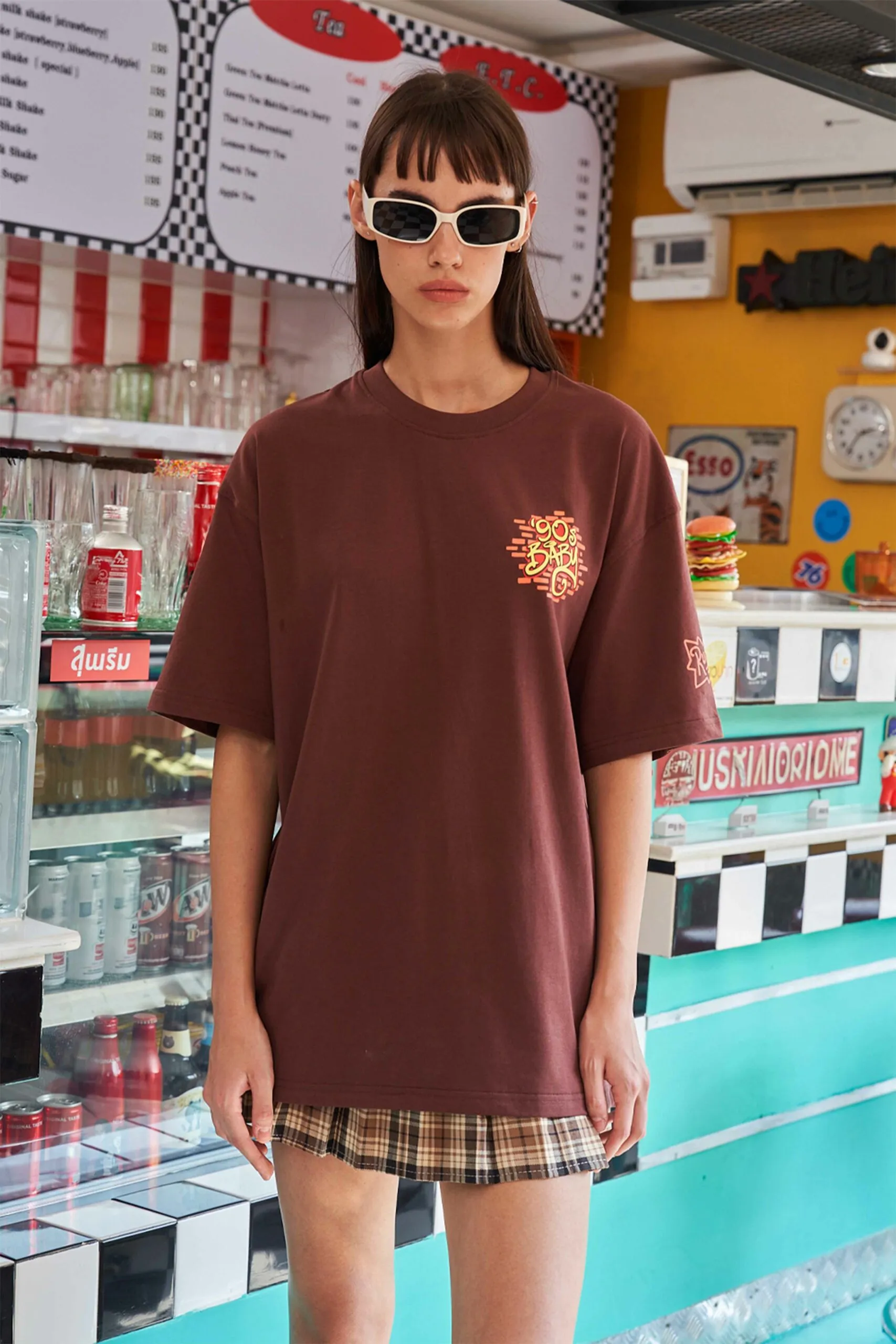 90's Brown Oversized T-Shirt