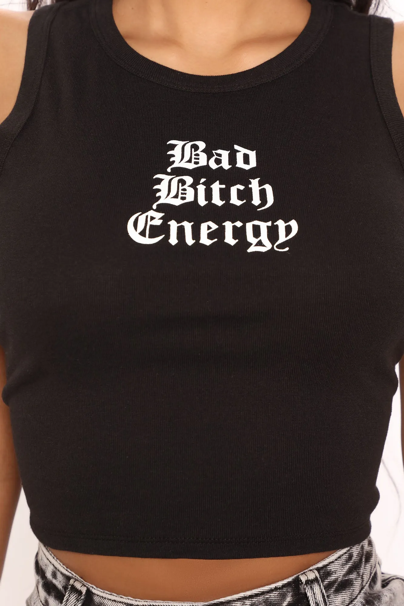 A Bad Bitch Tank Top - Black