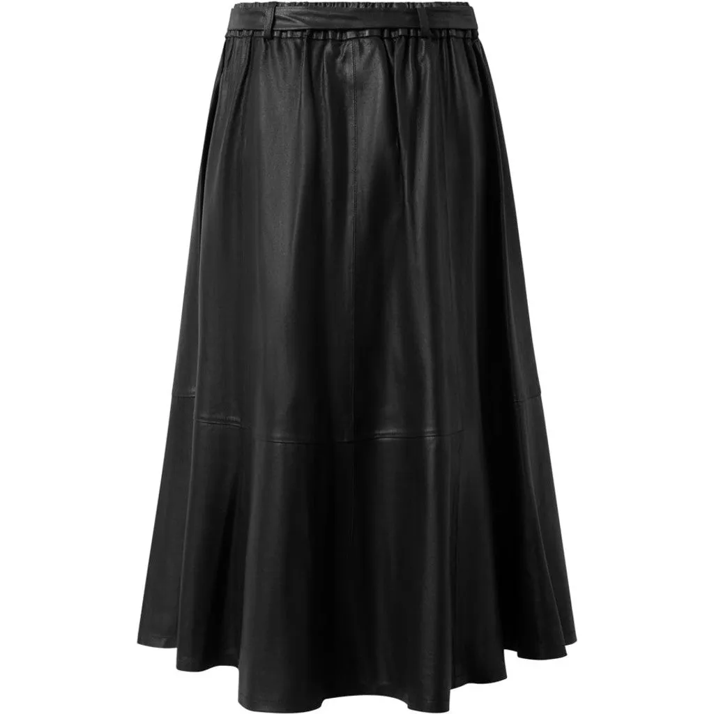 A skirt w/belt / 50158 - Black (Nero)