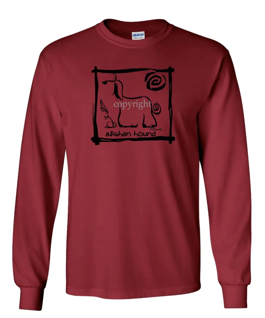 Afghan Hound - Cavern Canine - Long Sleeve T-Shirt