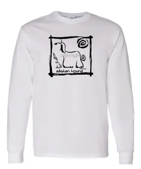 Afghan Hound - Cavern Canine - Long Sleeve T-Shirt