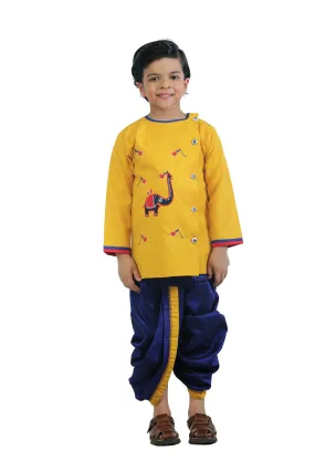 Ahhaaaa Kids Ethnic Cotton Krishna Dress Set for Boys