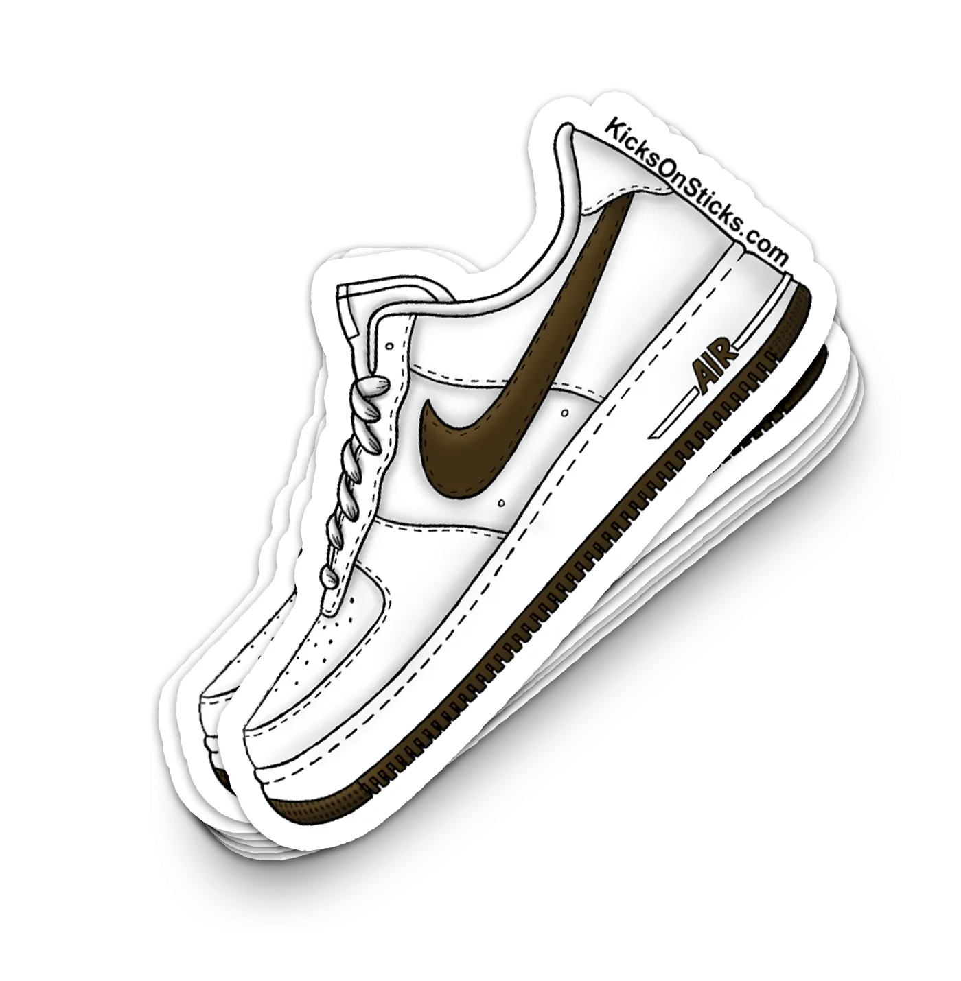 Air Force 1 Low "COTM White Chocolate" Sneaker Sticker