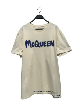 Alexander McQueen/T-Shirt/XXXL/Graphic/Cotton/CRM/Spraypaint