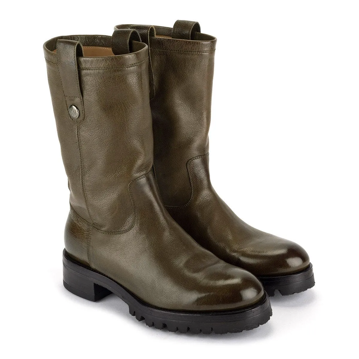 AMINA 58050<br> Biker Boots Military