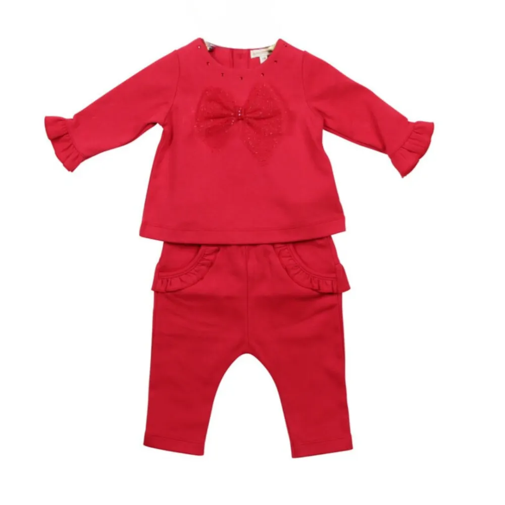 AW Mintini Red Bow Leggings Set