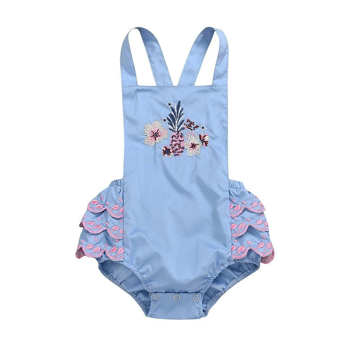 Baby Girl Embroidery Romper