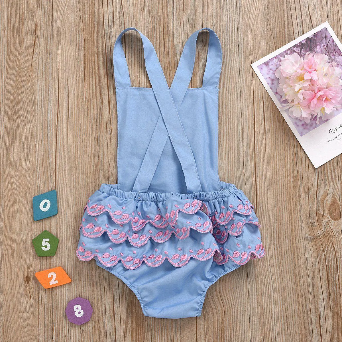 Baby Girl Embroidery Romper