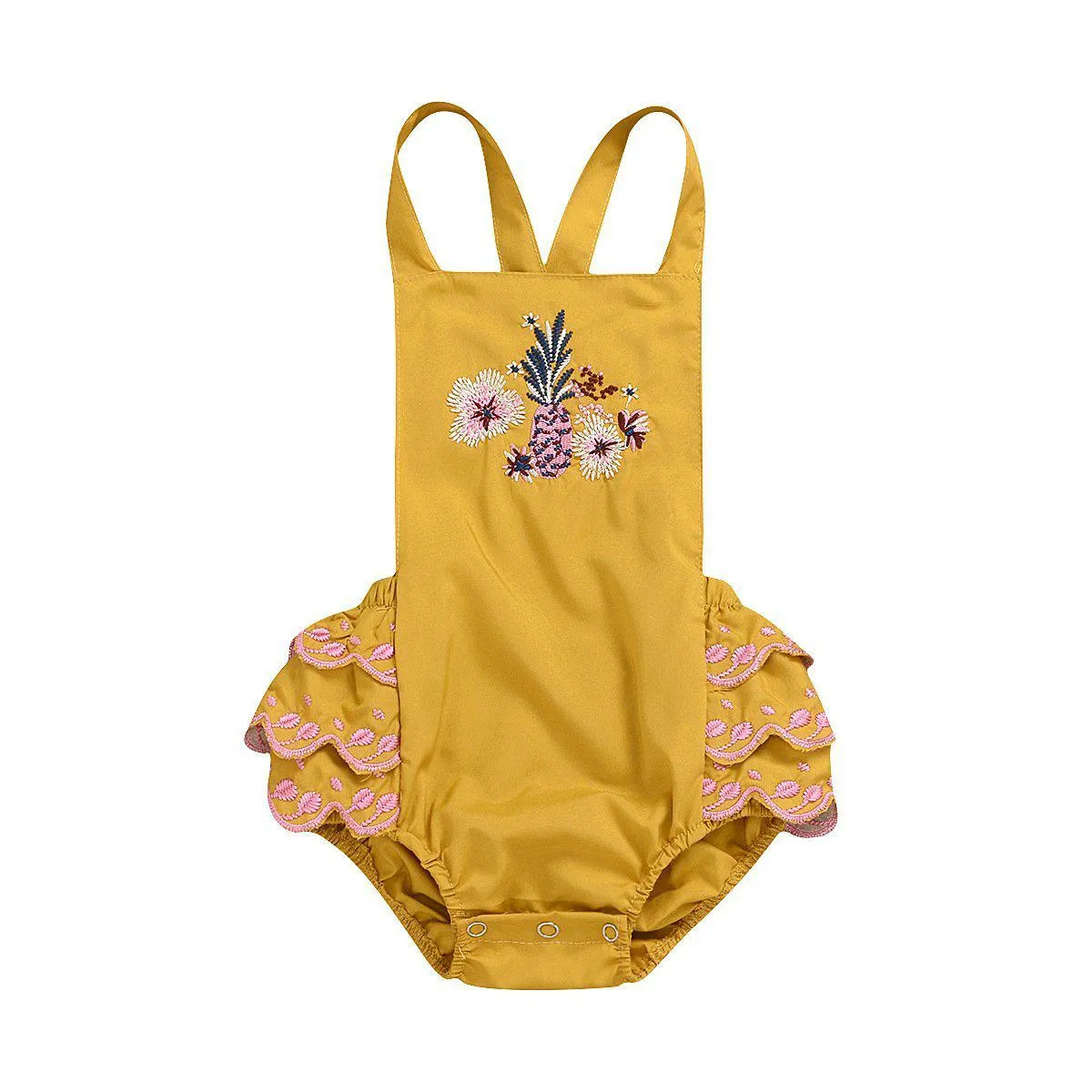 Baby Girl Embroidery Romper