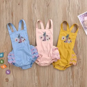 Baby Girl Embroidery Romper