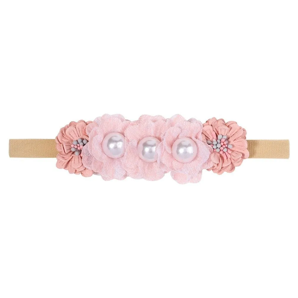 Baby Girl Flower Crown Headpiece #1