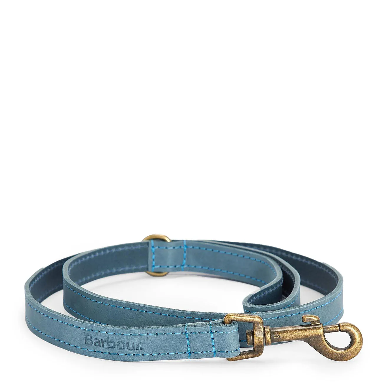 Barbour Leather Dog Lead Classic Blue