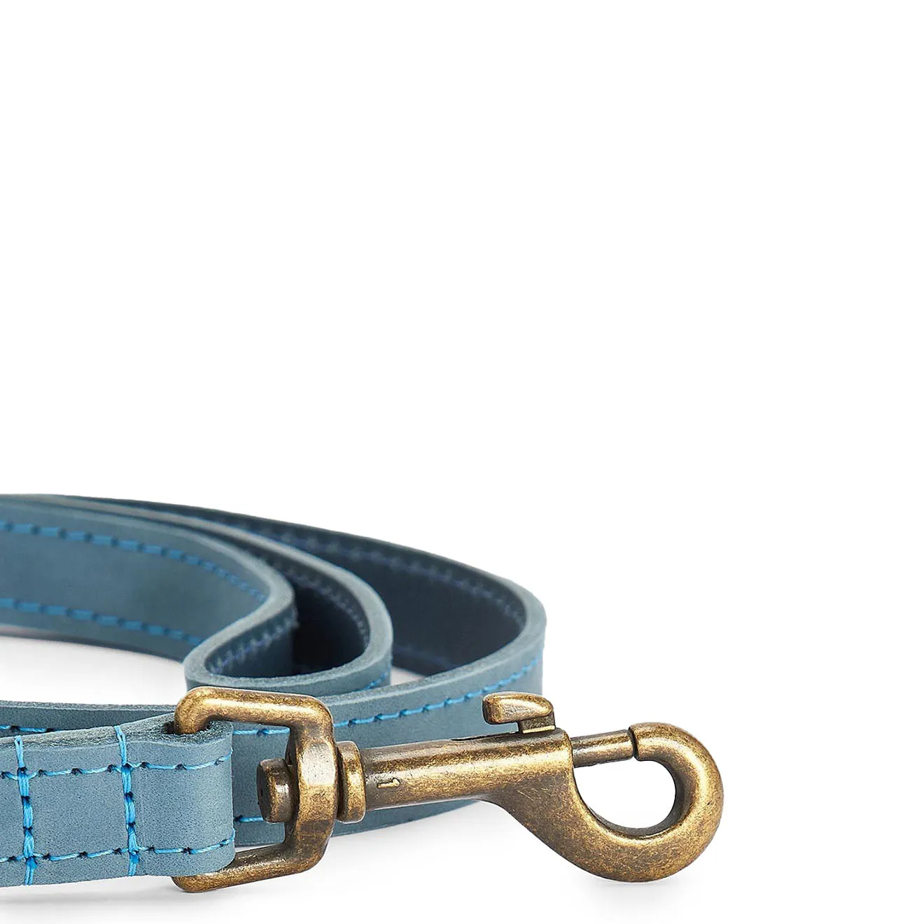 Barbour Leather Dog Lead Classic Blue