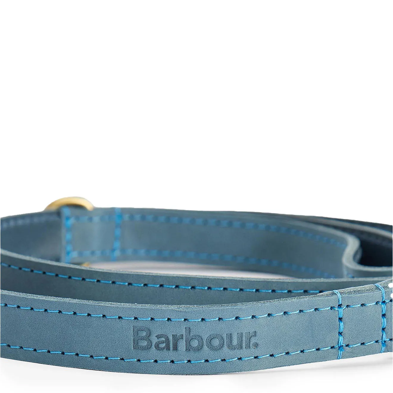 Barbour Leather Dog Lead Classic Blue