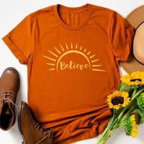 Believe Sunshine T-Shirt - Autumn Colors