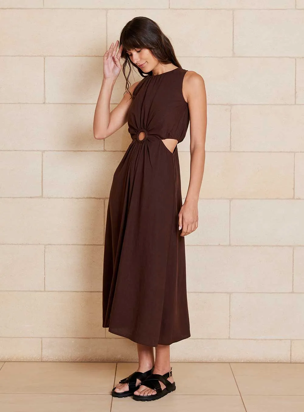 Bella Dress-CHOCOLATE