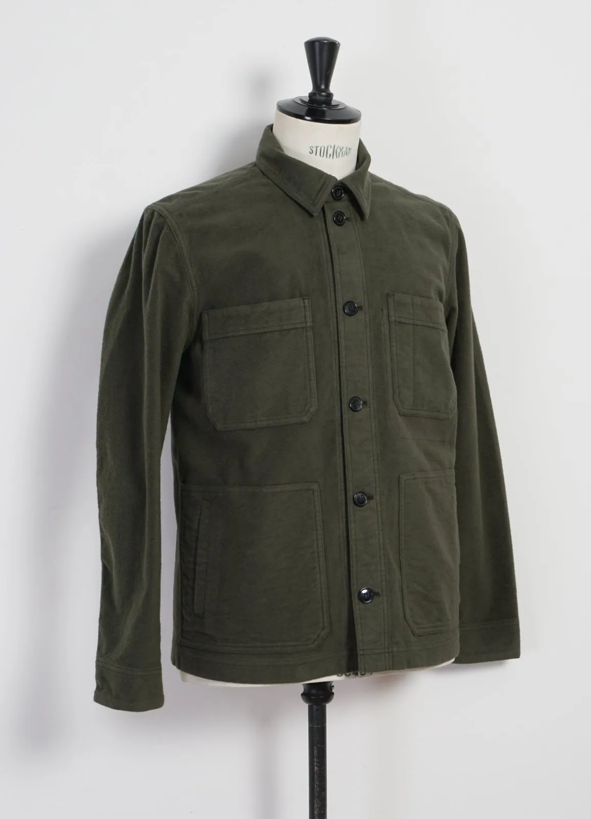 BERTRAM | Refined Work Jacket | Dark Green