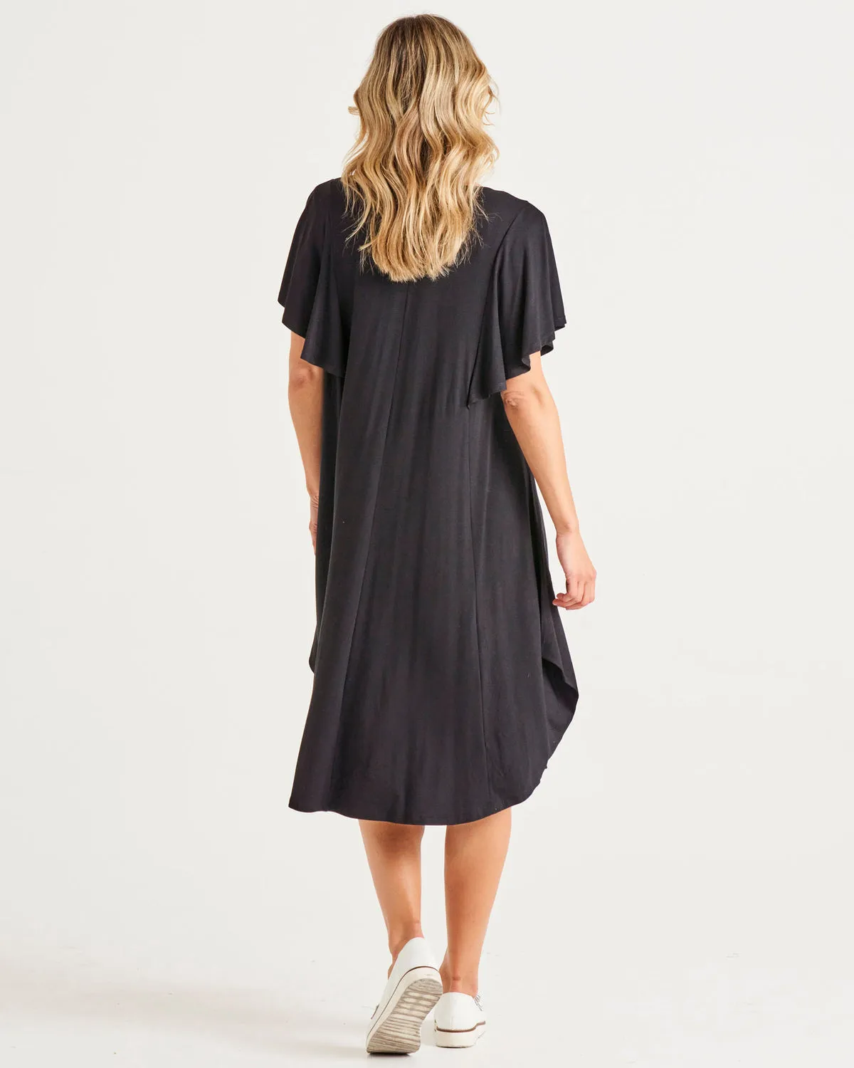 Betty Basics Tahiti Frill Dress Black