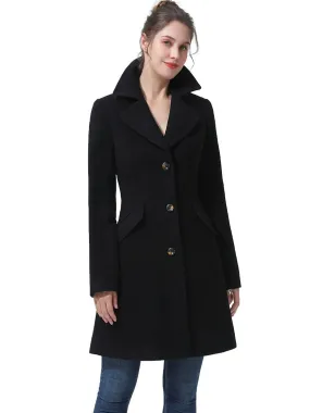 BGSD Women Ada Mid-Length Wool Walking Coat