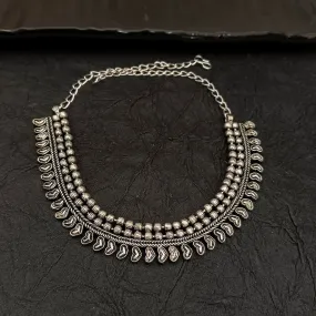 Bhavi Jewel Oxidised Plated Necklace