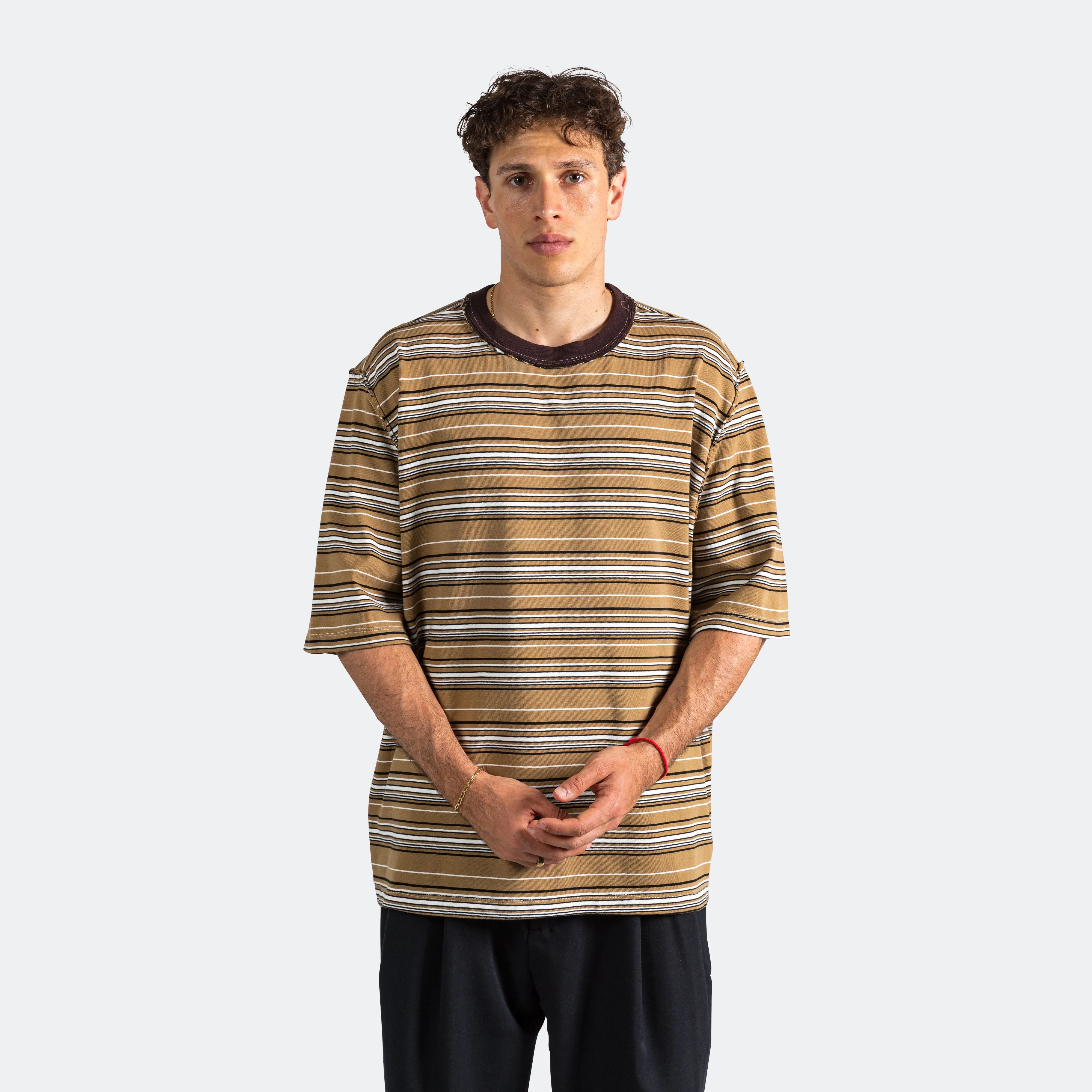 Big Tee - Brown Stripe