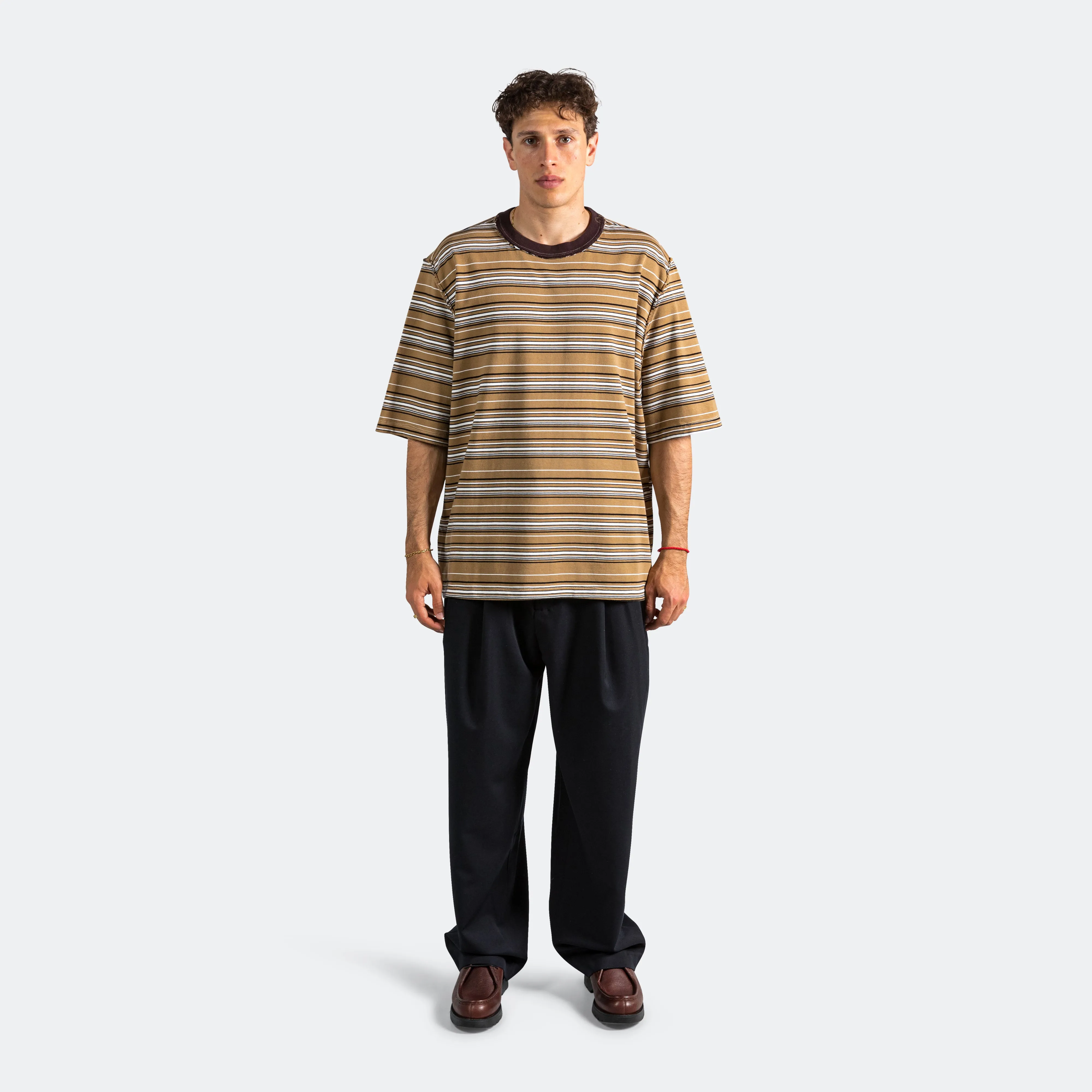 Big Tee - Brown Stripe