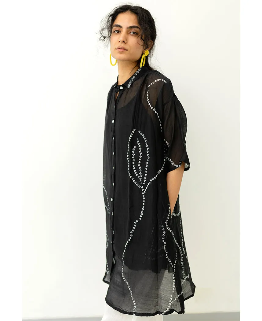 Black Bandhani Tunic