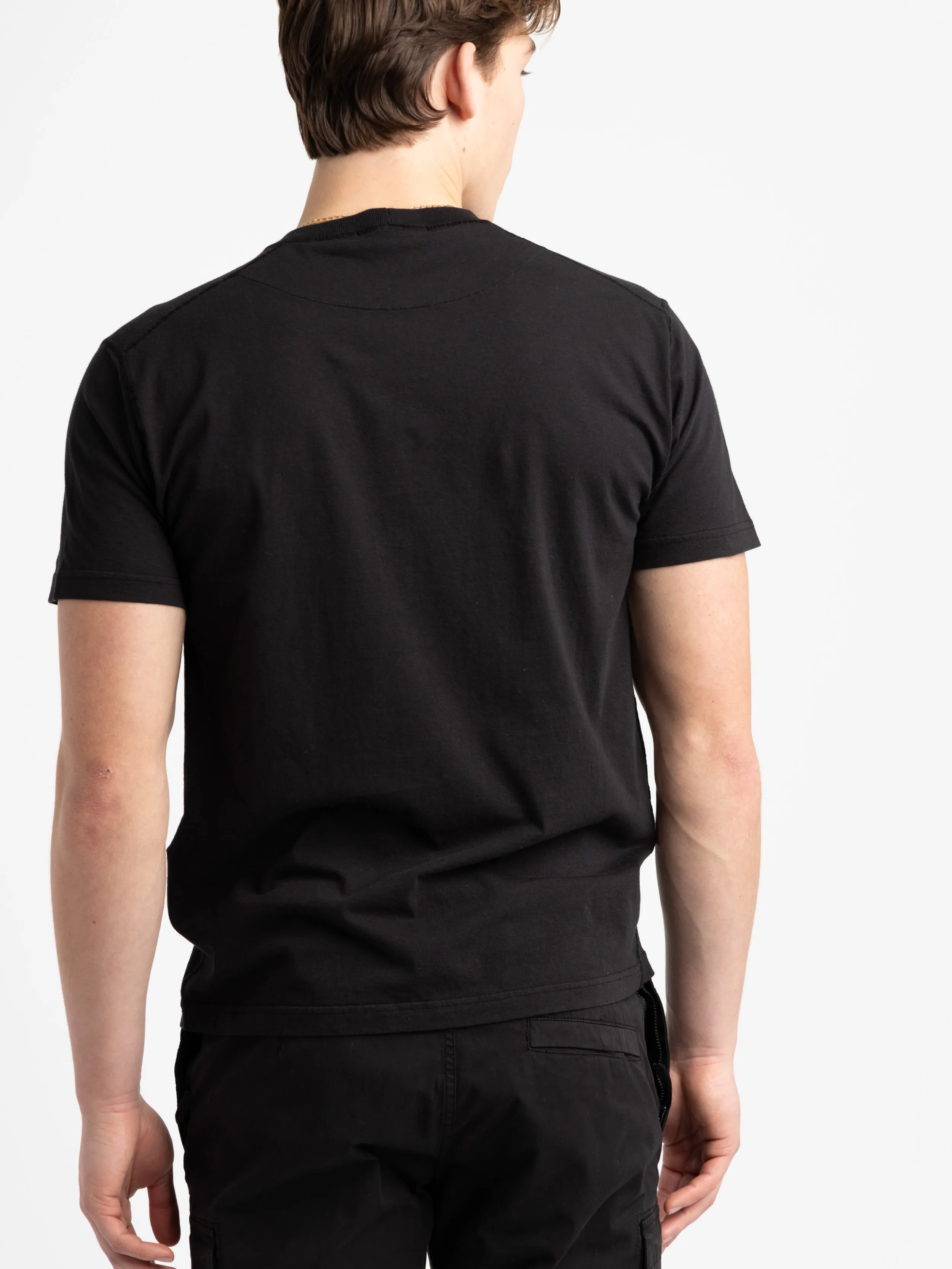 Black Cotton T-Shirt