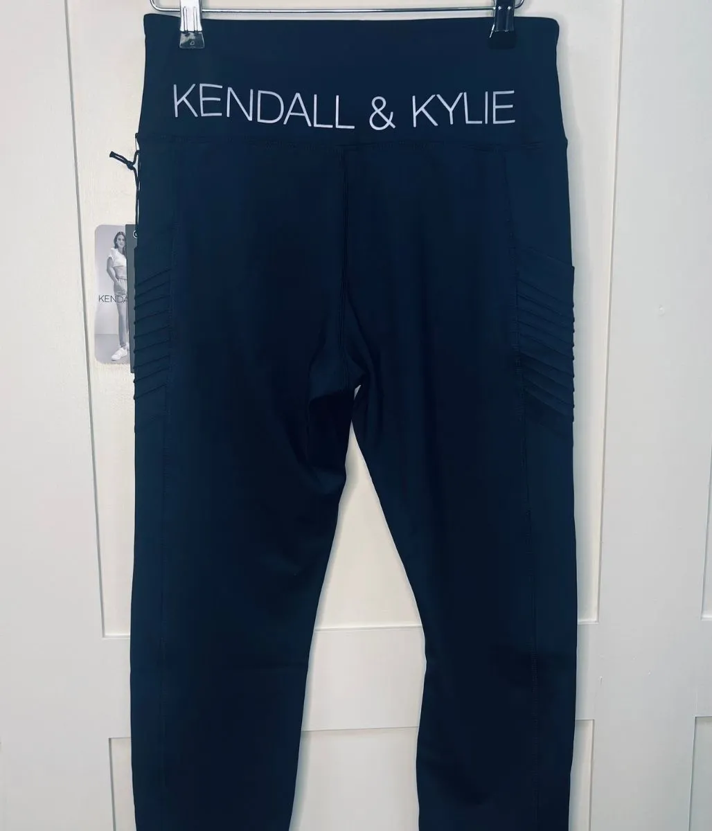 Black/Lilac Kendall & Kylie High Waisted Leggings