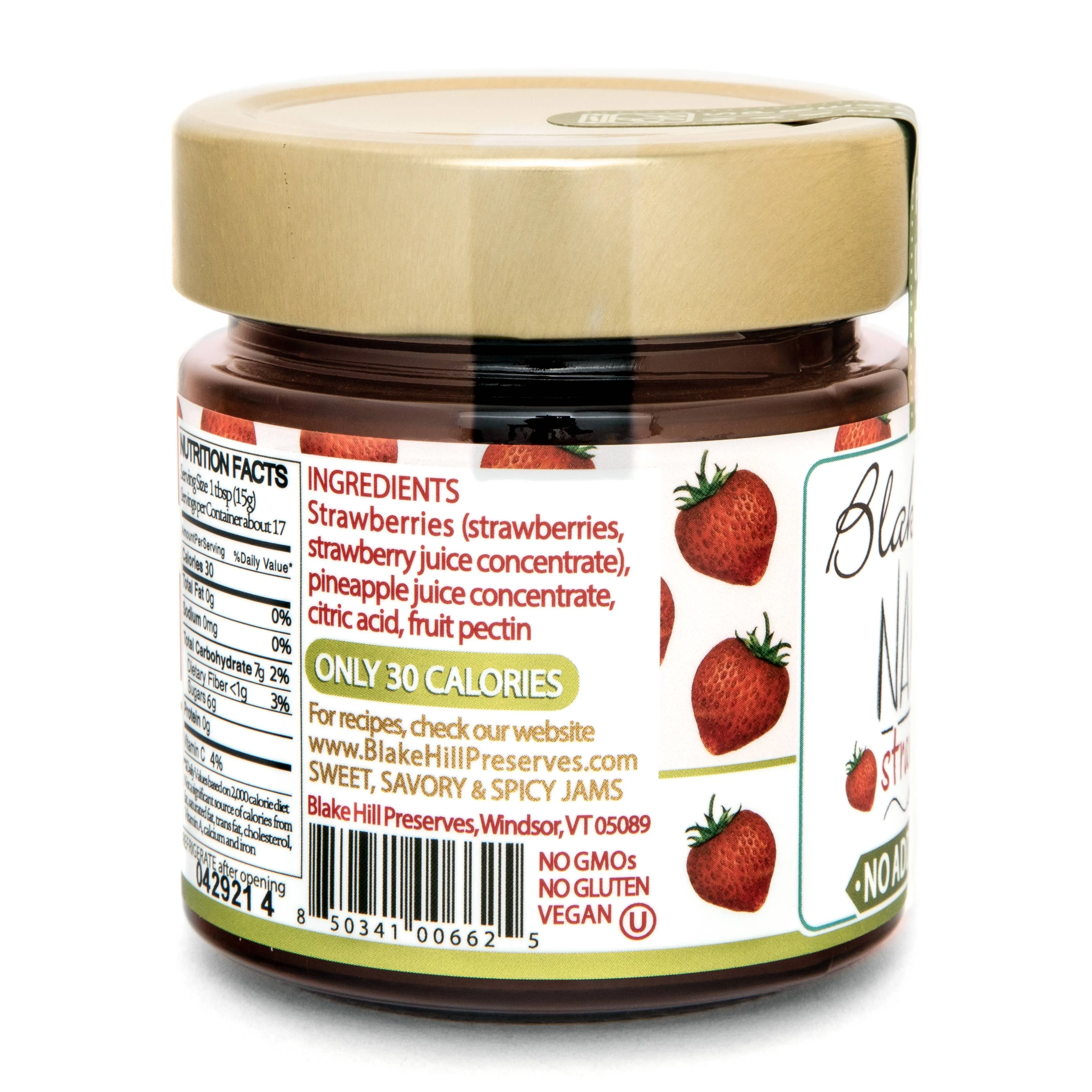 Blake Hill Preserves - Naked Strawberry Spread - No Added Sugar