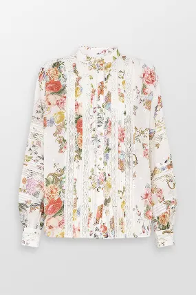 Blouson Sleeve Floral Blouse