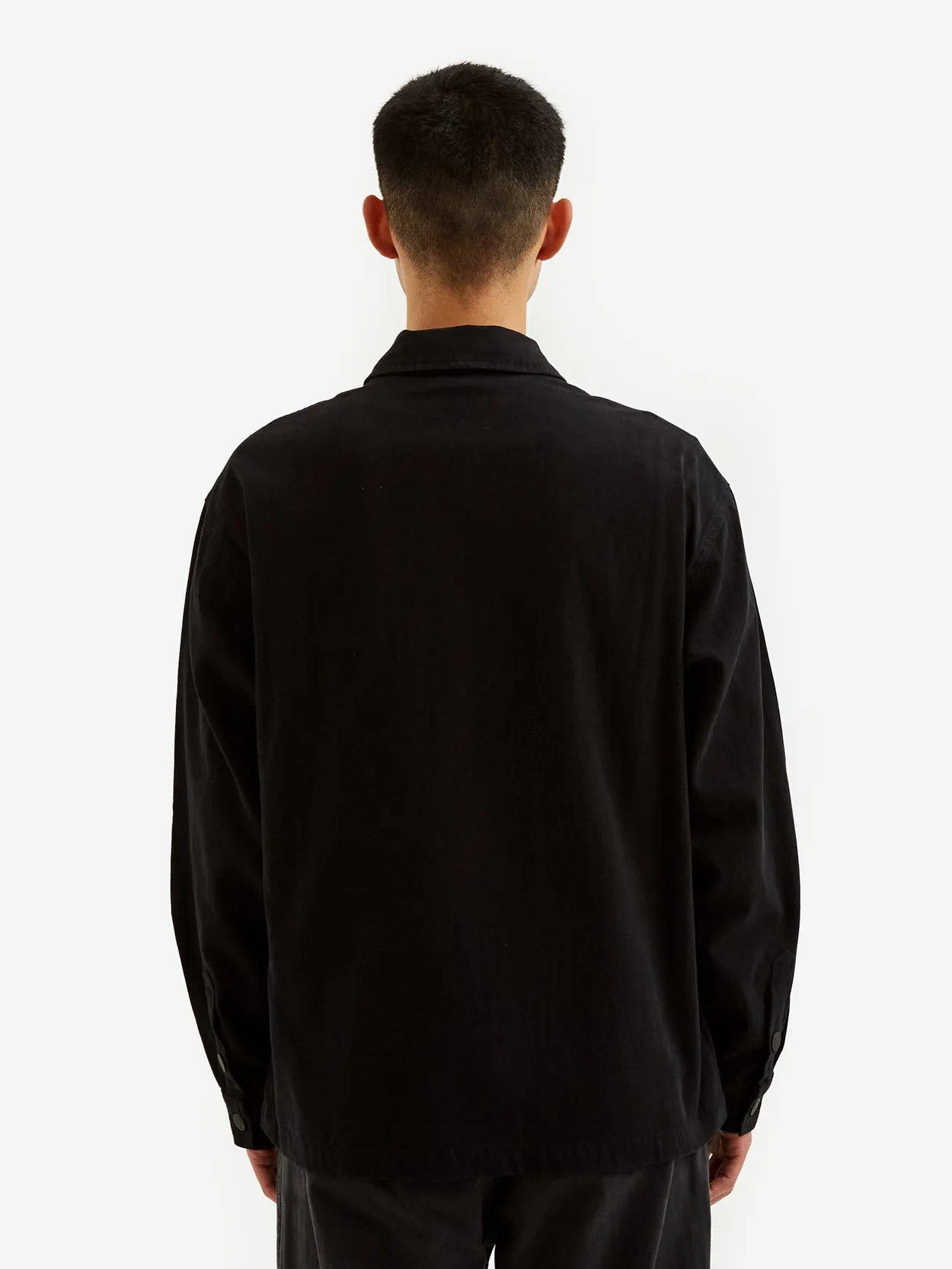 Brain Dead Starwalker Zip Front Shirt - Black