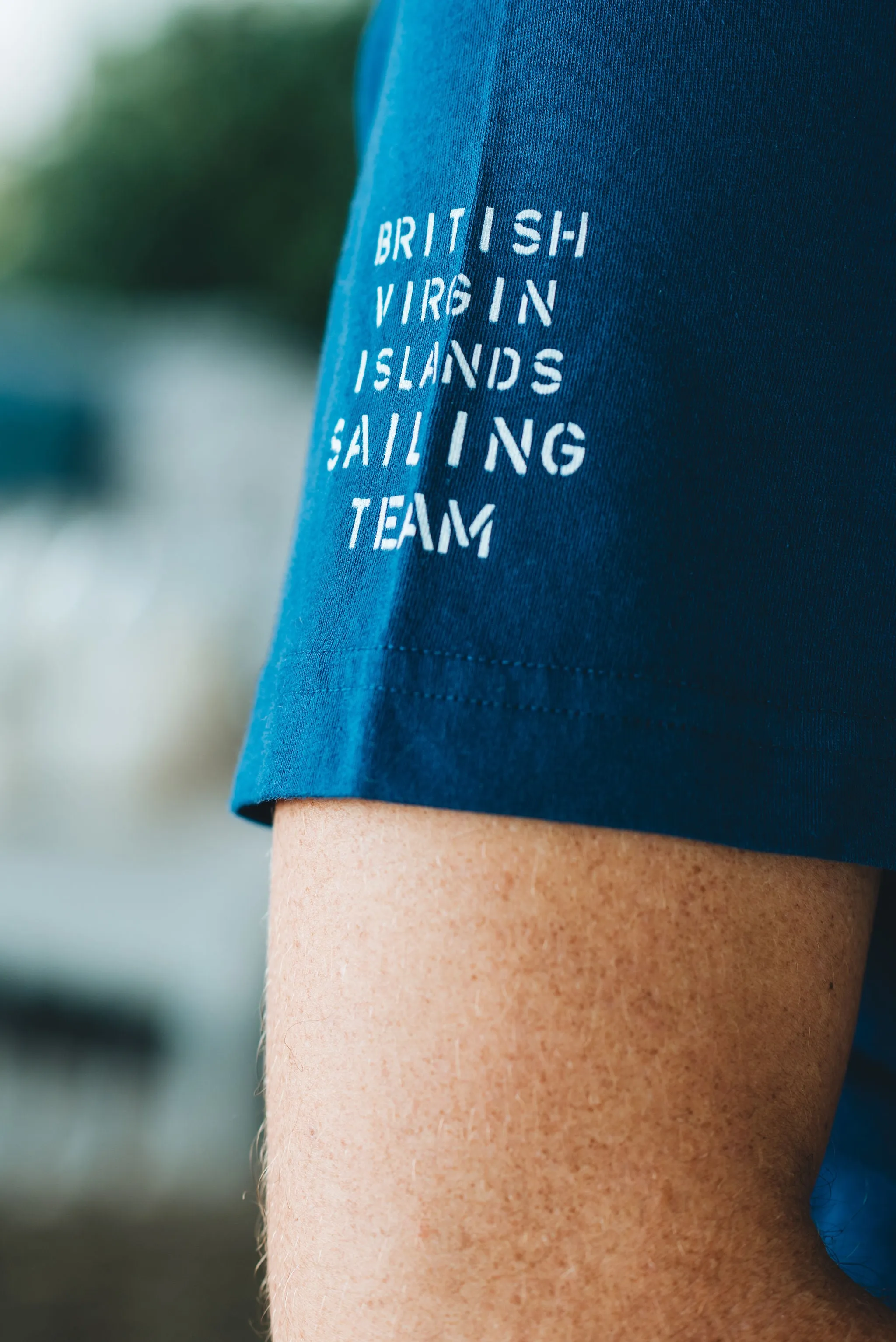 BVI Sailing Team Patch T-Shirt - Racing Blue