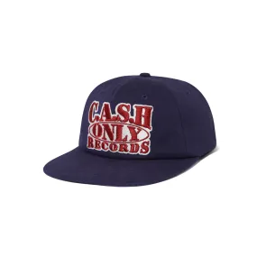 Cash Only Records 5 Panel Snapback Cap - Navy