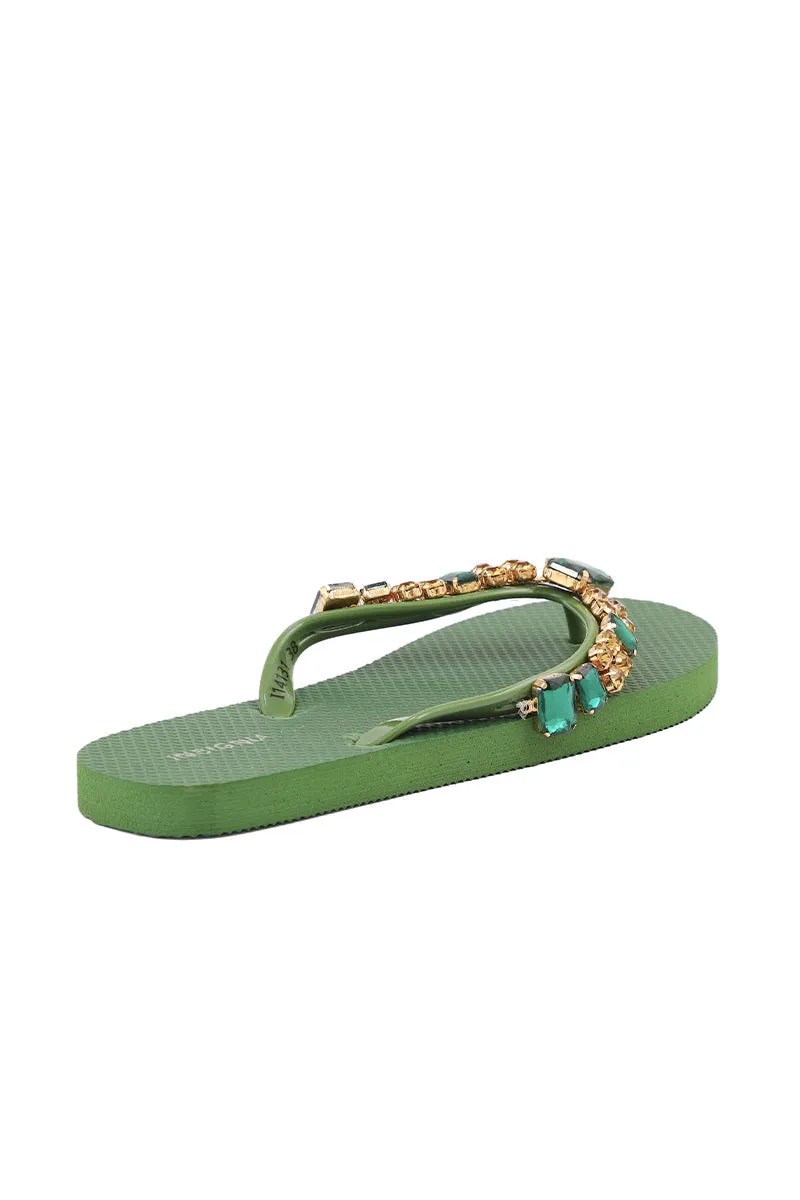 Casual Flip Flop I14131-Green