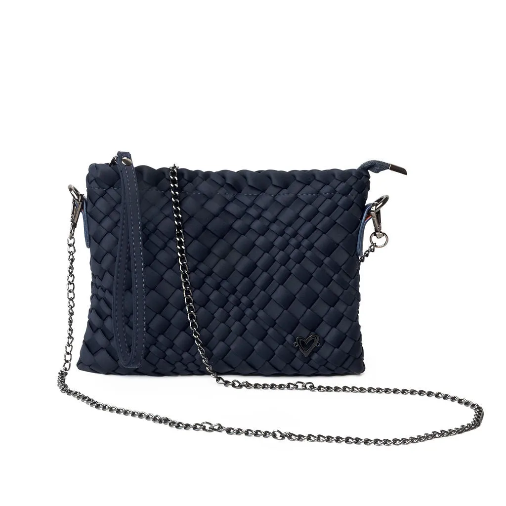 Charlotte Woven Crossbody - Navy