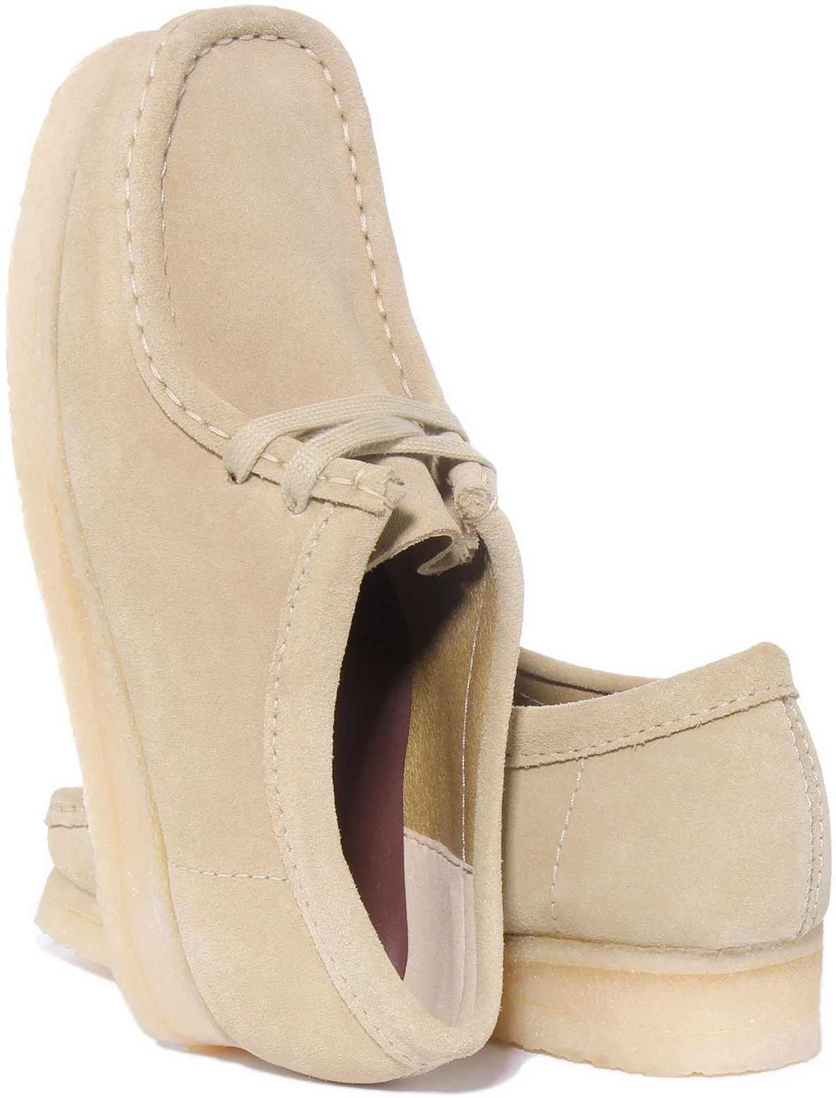 Clarks Originals Wallabee In Beige For Women