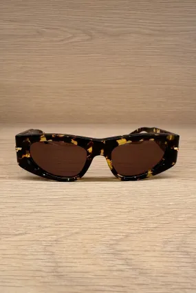 CLASSIC ACETATE OVAL SUNGLASSES IN TORTOISE - BV1144S