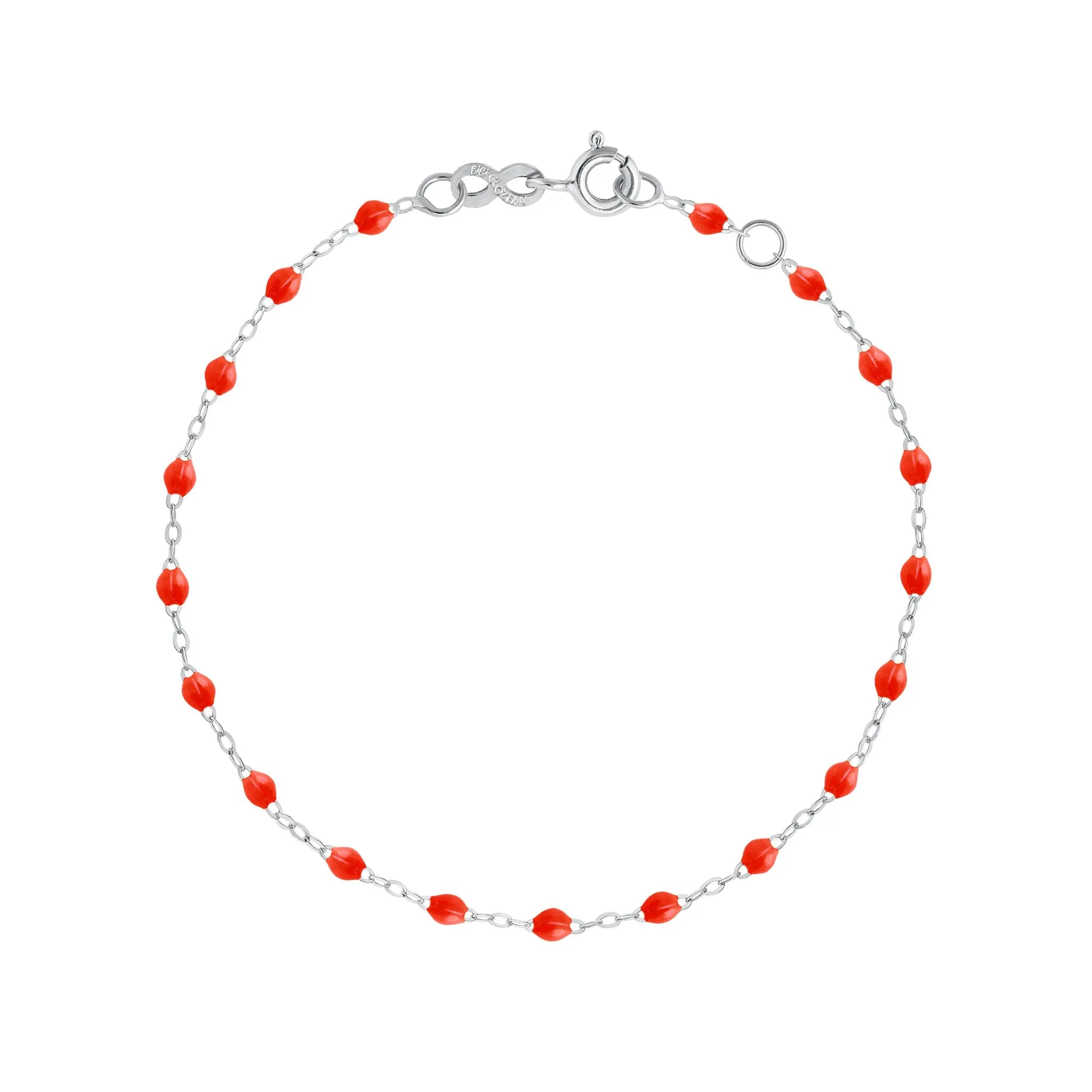 Classic Gigi Coral bracelet, White Gold, 7.5"