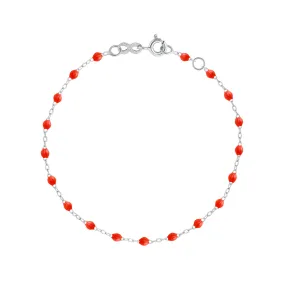 Classic Gigi Coral bracelet, White Gold, 7.5"