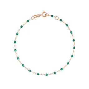 Classic Gigi Emerald bracelet, Rose Gold, 6.7"